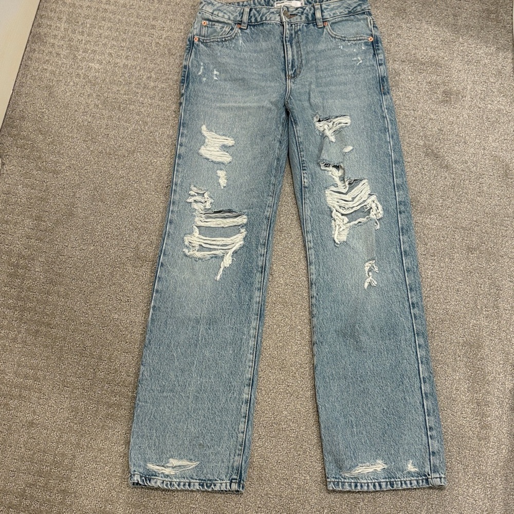 Garage Ripped Mom Jeans